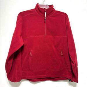 Colorado Clothing Tech Series 300 Red Quarter Zip Fleece Sweatshirt size Small
